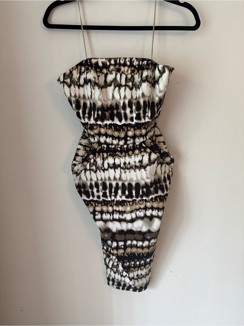 Jason Matlo Atelier Strapless Dress - Abstract Print